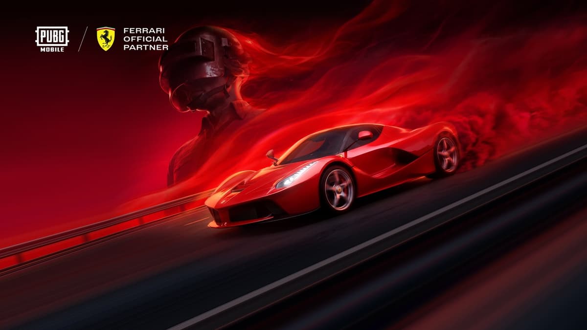 Iconic Ferrari vehicles arrive in PUBG MOBILE.