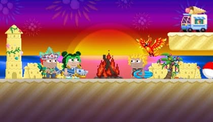 Light up the sky with fireworks & find rare items!