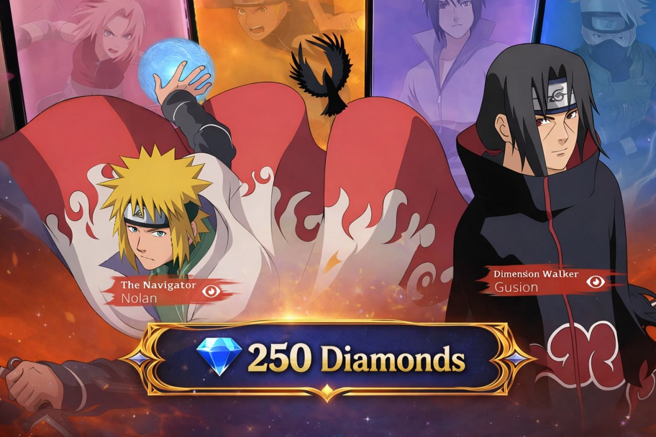 Tugas Premium Supply acara recharge MLBB x Naruto Shippuden 250 Diamond untuk Malaysia